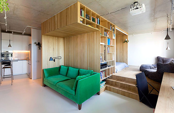 Thiết kế nội thất thông minh căn hộ studio