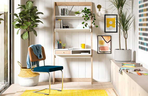 Xu hướng sử dụng kệ thang để sách, kệ thang để đồ trong nội thất.